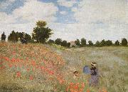 Claude Monet Poppies Blooming, oil painting reproduction